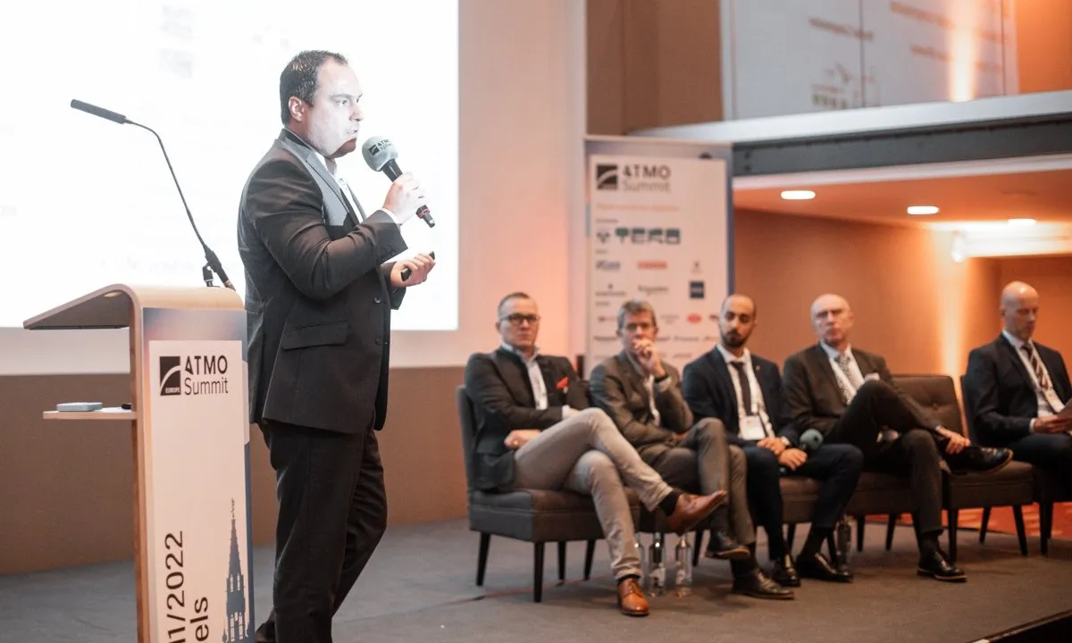 David Wirth, Epta, presenting the company's ETE technology at ATMO Europe 2022.