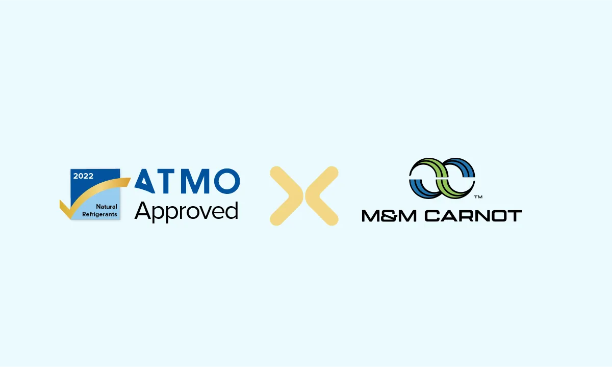 M&M Carnot Natural Refrigerants label