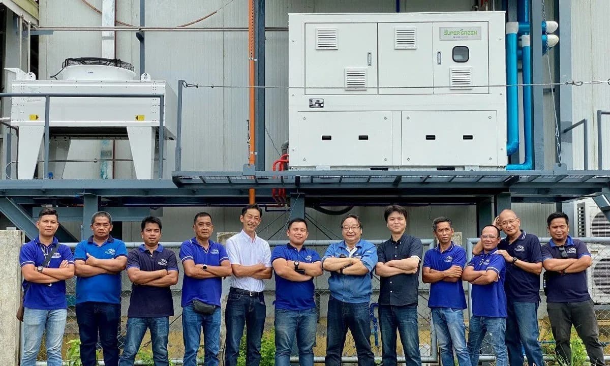 The new cold storage facility in Panay, the Philippines, includes a Super Green CO2 condensing unit from Nihon Netsugen Systems and heat exchangers from Güntner.