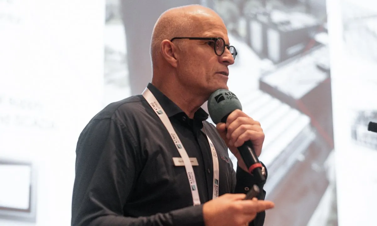 Fenagy CO2 heat pumps - Kim Gardø Christensen, Fenagy, presenting on CO2 heat pumps at ATMO Europe 2022.