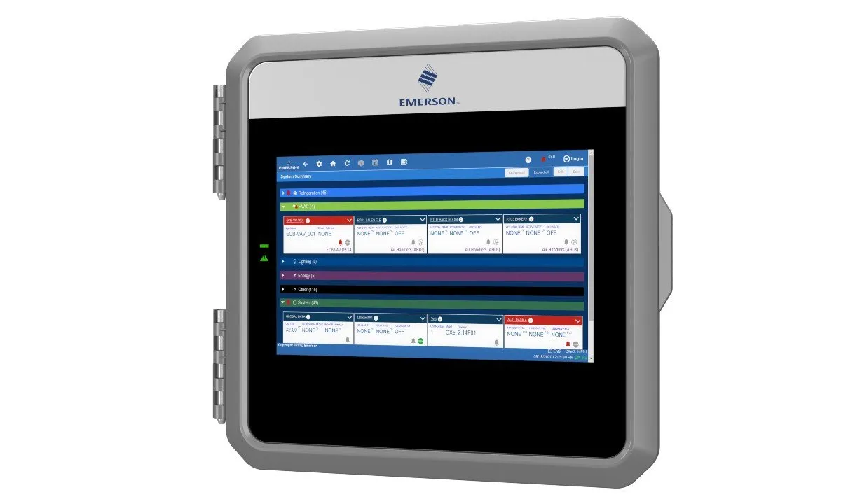 Emerson CO2 supervisory control