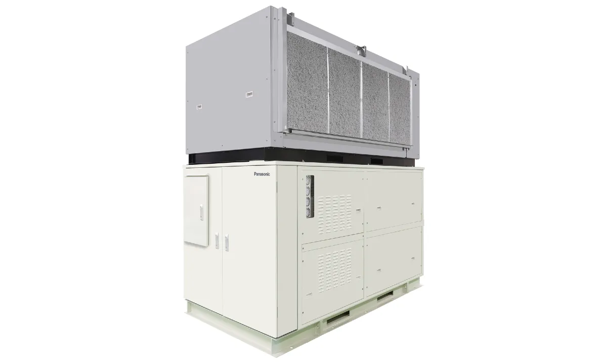 Ten of Panasonic’s 80HP transcritical CO2 racks have been installed at the Miyagino Ogimachi Logistics Facility in Sendai, Japan. (Source: Panasonic)