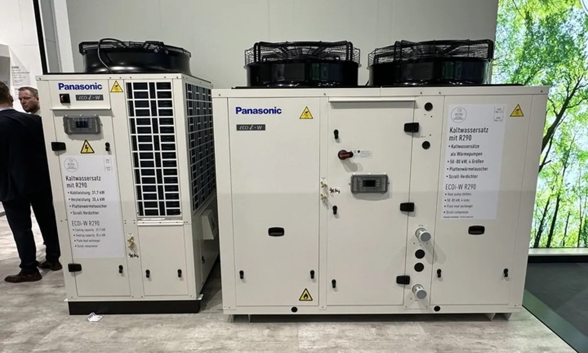 Panasonic Announces R290 Commercial Heat Pump Chiller