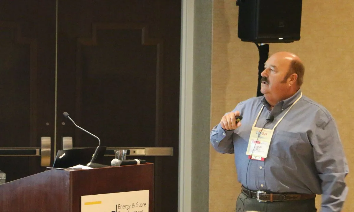 Doug Milu of Publix who shared insights into CO2 energy parity. (Photo from FMI 2019)