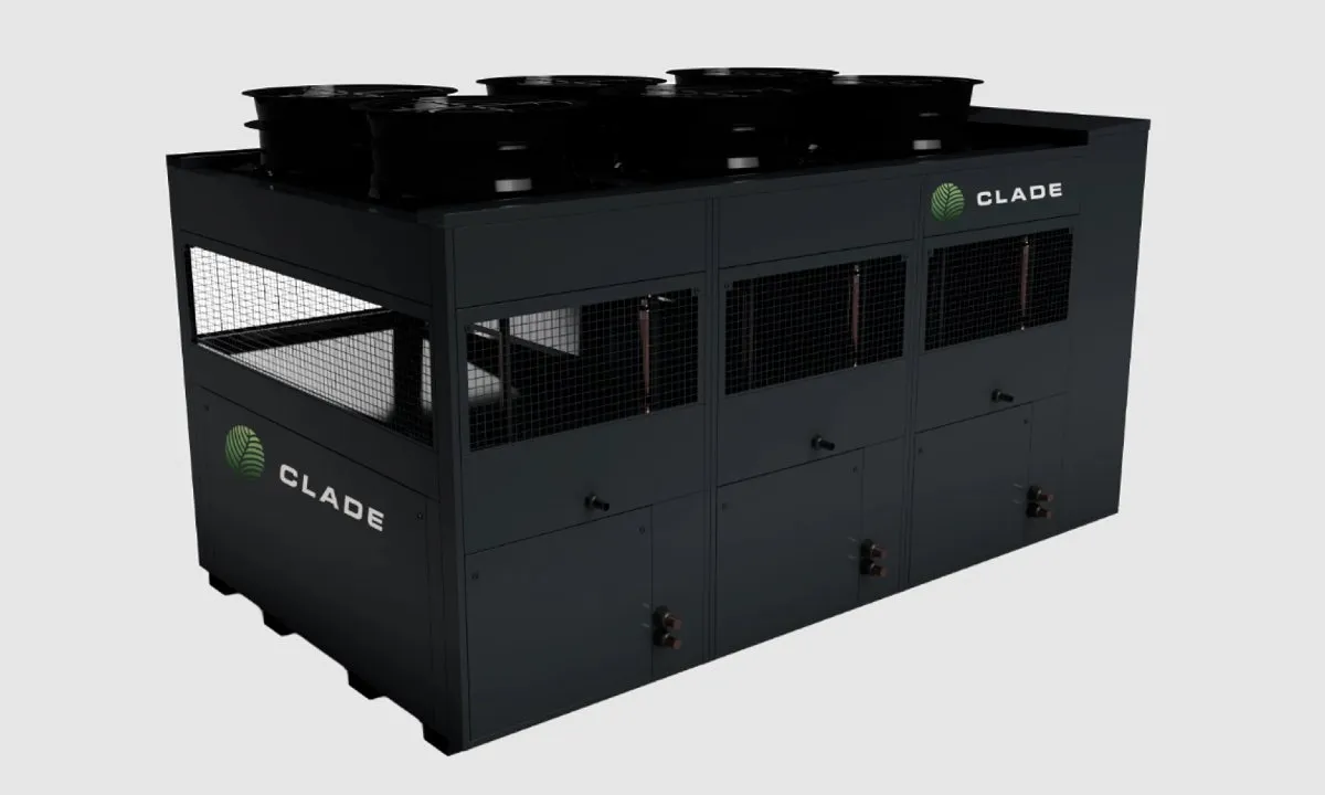 Clade’s new Rowan heat pumps are compact and can serve capacities of up to 375kW. (Source: Clade)