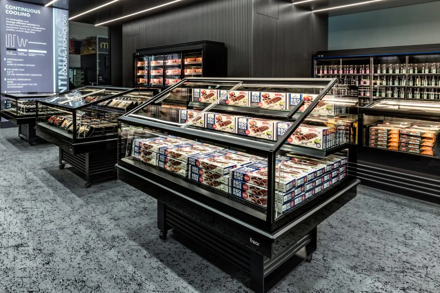 Freor cabinet on display at EuroShop 2023