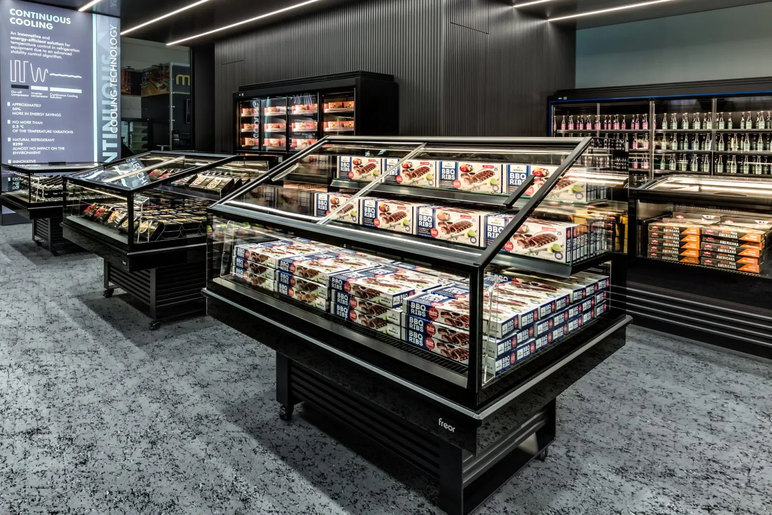 Freor cabinet on display at EuroShop 2023