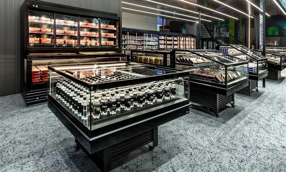 Freor R290 cabinets on display at EuroShop 2023.