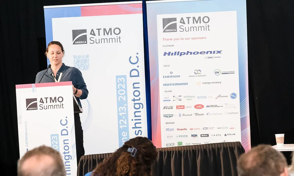 Christina Starr of the EIA, at ATMO America in June