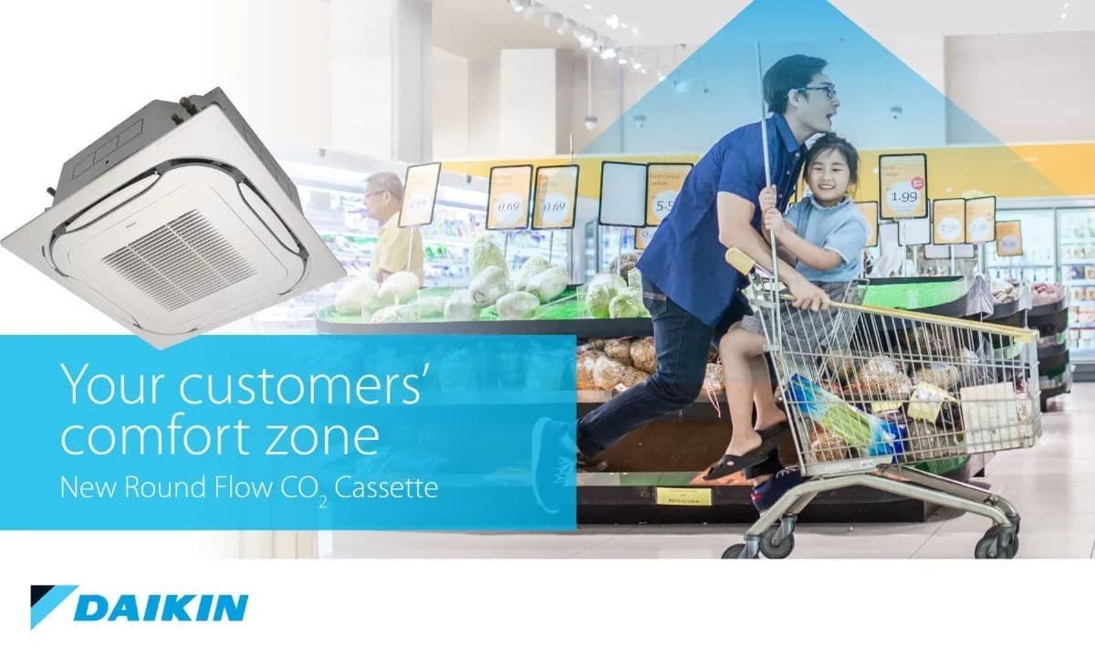 Daikin Round Flow CO2 Cassette