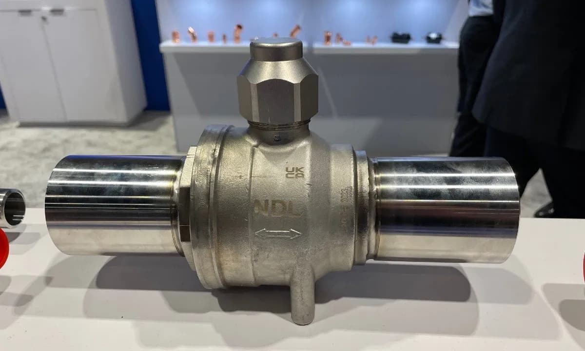 NDL's new large-diameter CO2 ball valve at AHR Expo 2024