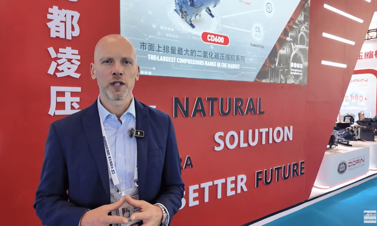 ATMOsphere COO and Head of APAC Jan Dusek at the 2024 China Refrigeration Expo