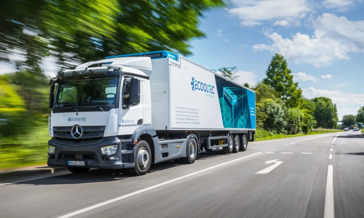 ECOOLTEC’s hydrocarbon-based electric refrigeration unit for trucks.