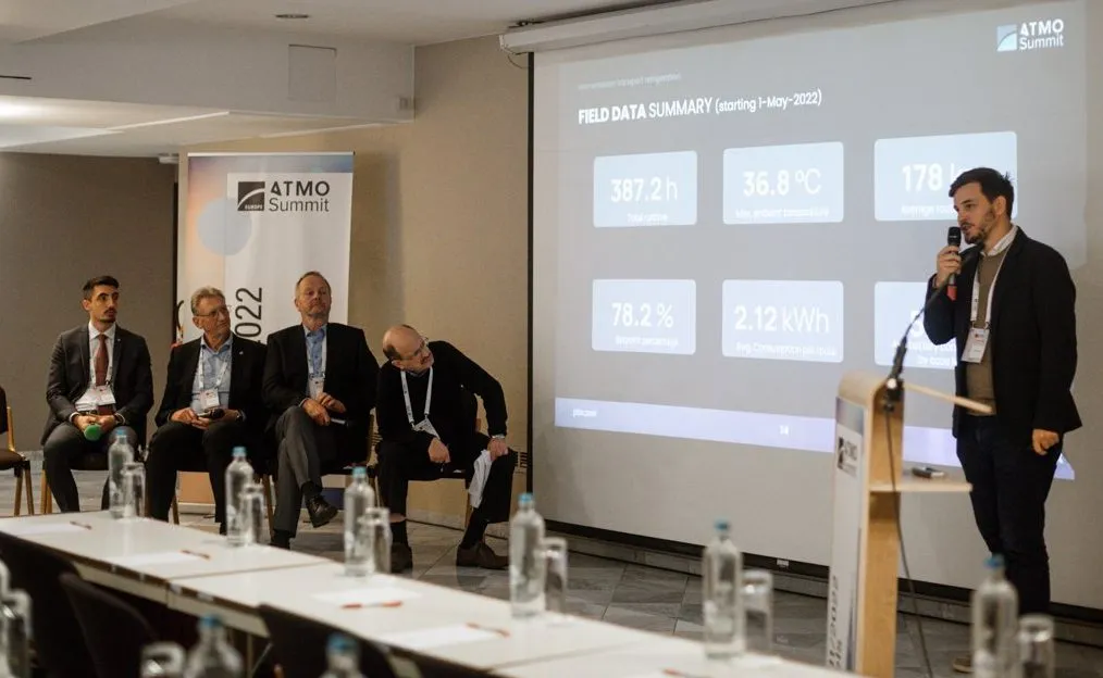 PBX presenting case study on HVAC&R technologies at ATMO Conference, networking event about natural refrigerants