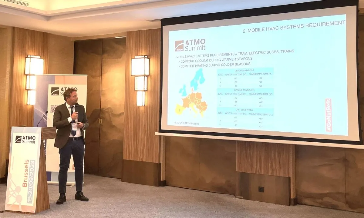 Giacomo Pisano, Dorin, at ATMO Europe Summit 2023.
