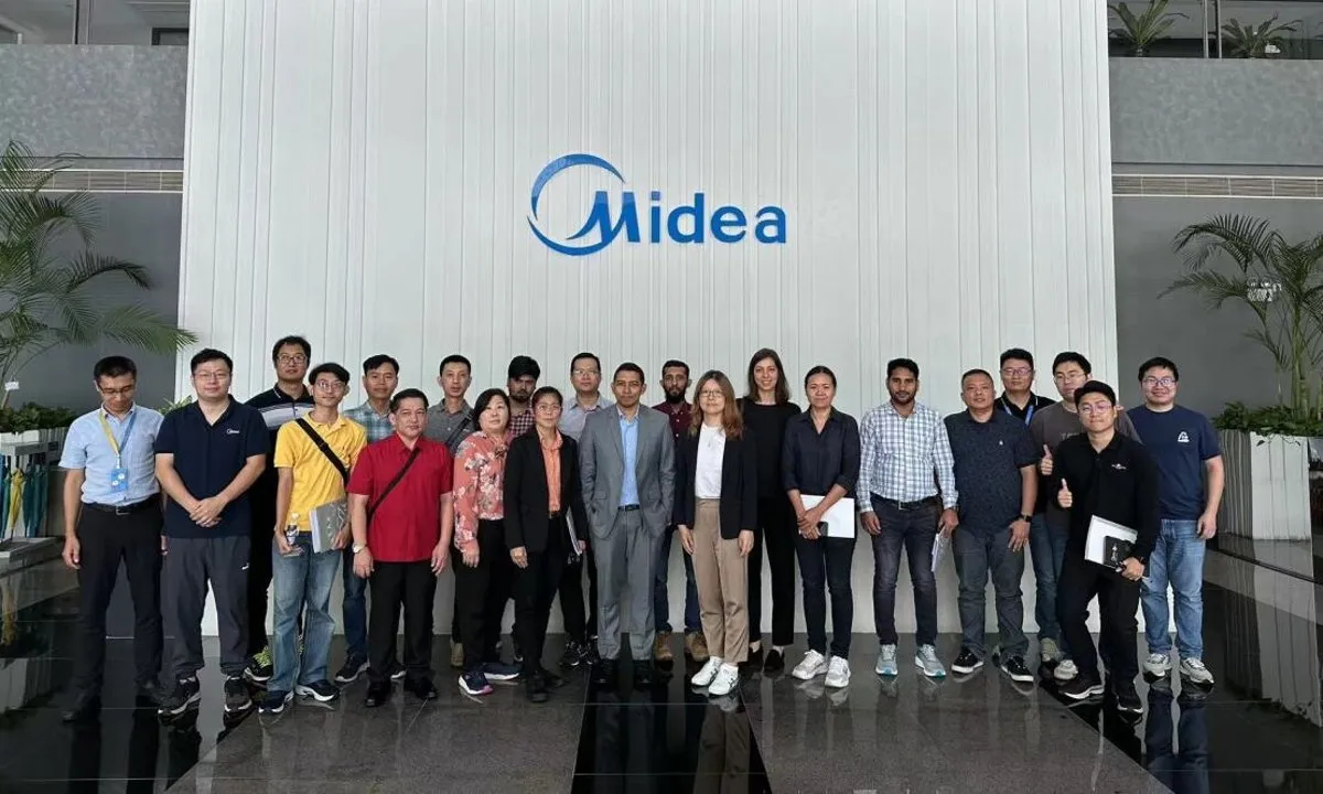 The study tour began in Guangzhou Province, where delegates visited R290 AC manufacturers, including Midea. (Source: GCI)