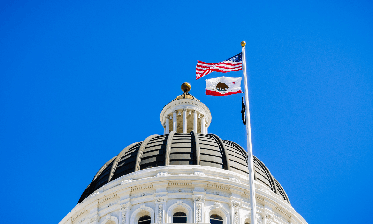 The California Capitol building in Sacramento.