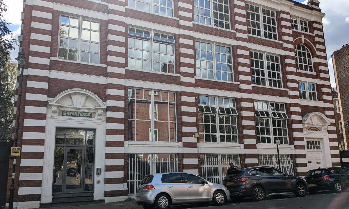 The Greenpeace UK offices in North London.