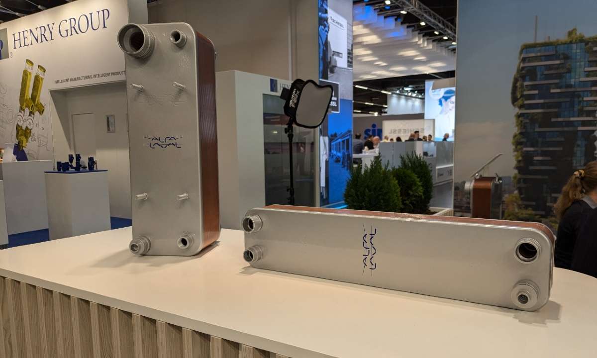 Alfa Laval’s new SE Serie range of heat exchangers for R290 heat pumps at Chillventa 2024.