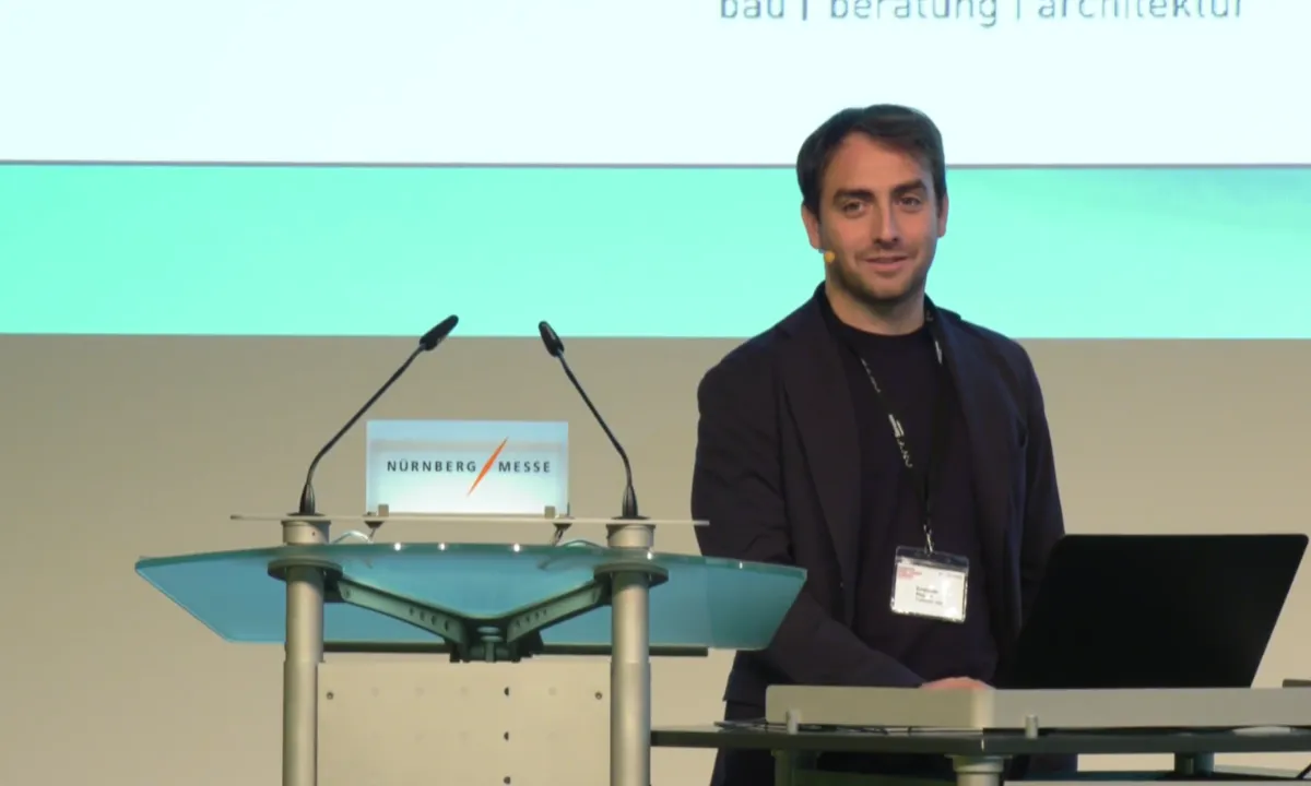 Emanuele Pingaro, Sales and Business Development Manager at Turboden, speaking at European Heat Pump Summit