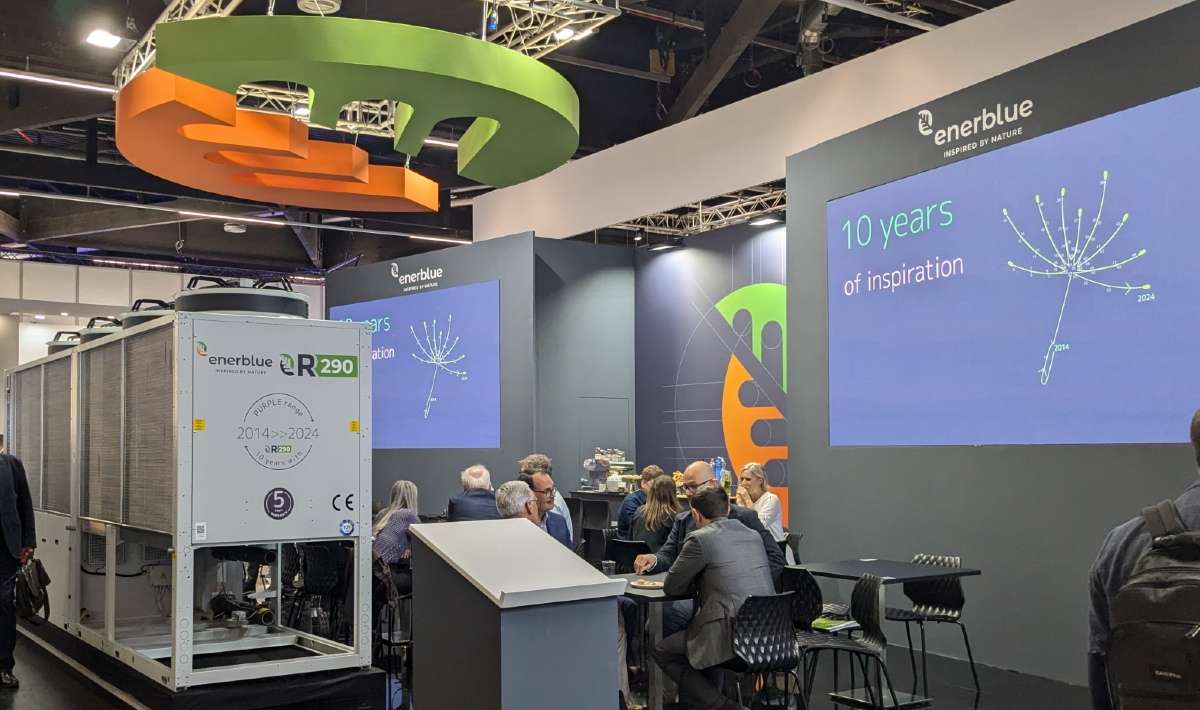 Enerblue celebrated 10 years of working with propane at Chillventa 2024.