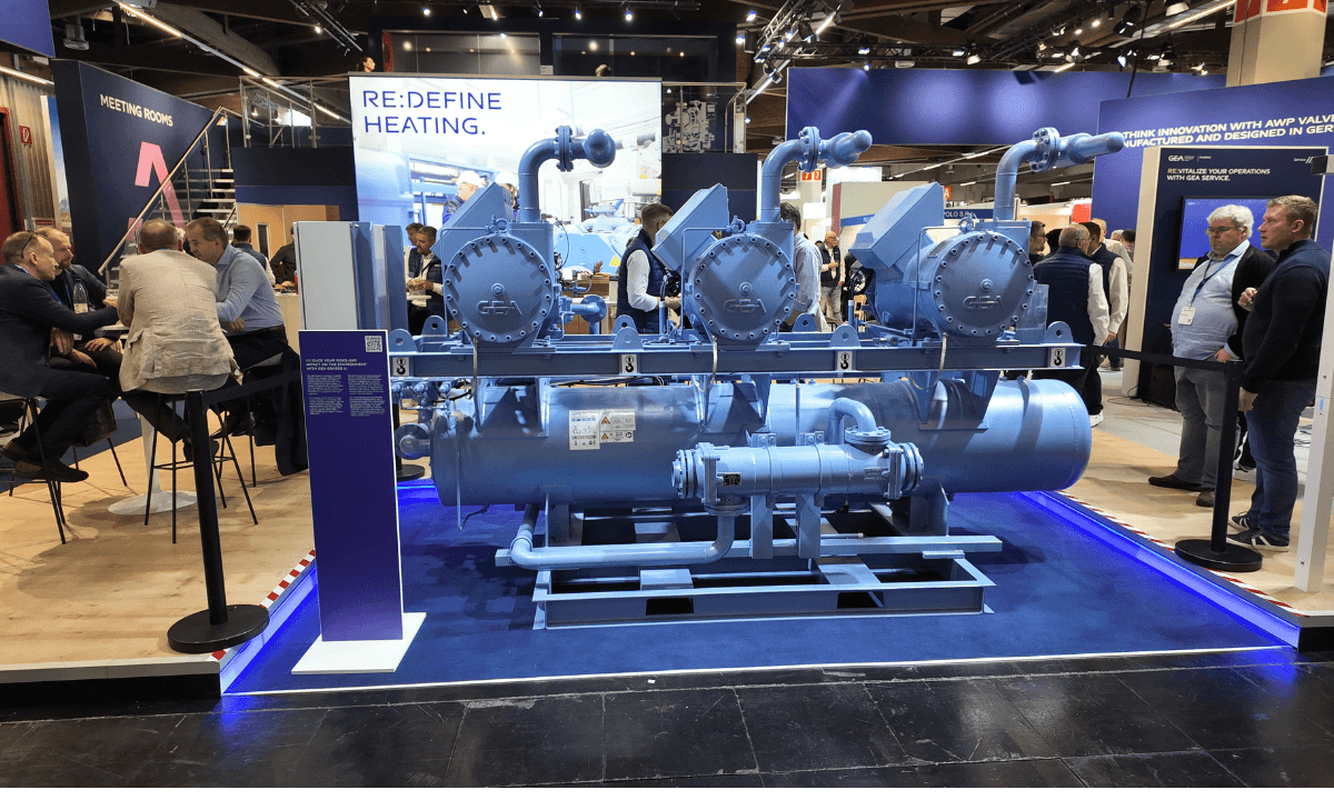 The GEA Grasso X package on display at Chillventa 2024.