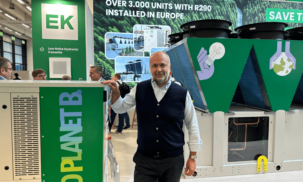 Michele Bedin, CEO of Euroklimat, at Chillventa 2024.