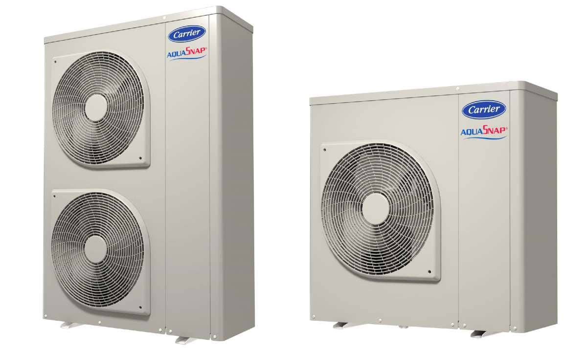 Carrier’s new R290 heat pump range consists of eight models that cover capacities of 4–14kW. Photo credit: Carrier