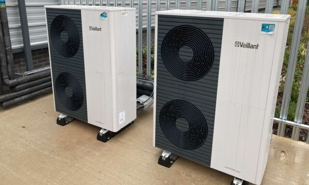 Each of Aldi UK’s stores will install up to five of Vaillant’s R290 aroTHERM plus heat pumps. Photo credit: Vaillant.