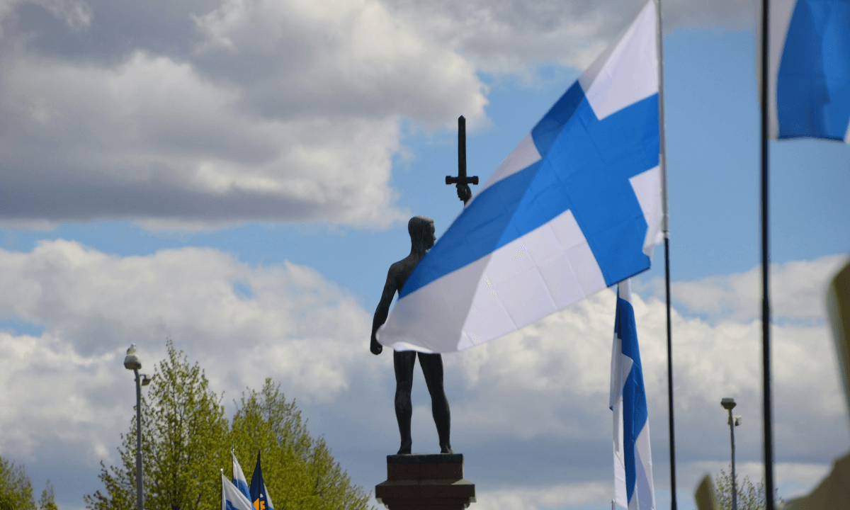 A photo of a statue in Tampere, Finland