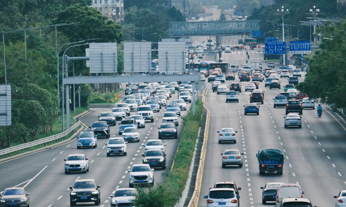 A highway in Shenzhen, China