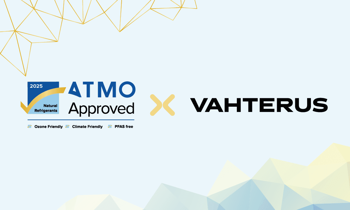 Vahterus has been reapproved for the ATMO Approved Natural Refrigerants Label