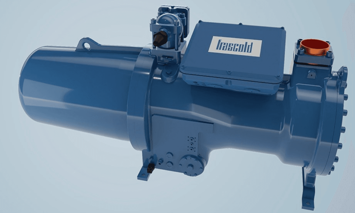 The Frascold NEXUS semi-hermetic screw compressor is compatible with isobutane and pentane refrigerants