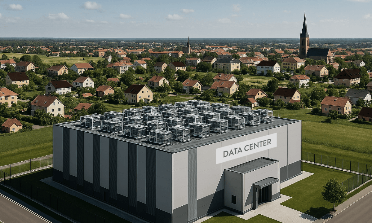A conceptual illustration of the 13.5MW data center in Kajaani, Finland.