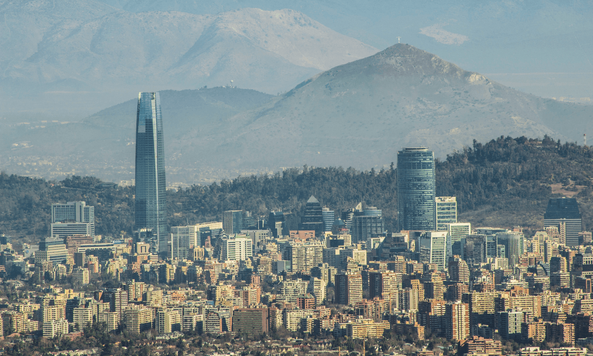 The Skyline of Santiago, Chile. Chile is seeking information from the public to inform its new HFC emission standard.