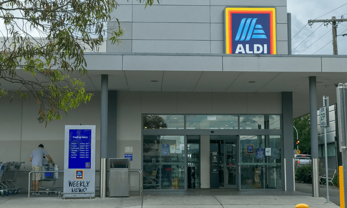 a photo of supermarket chain ALDI