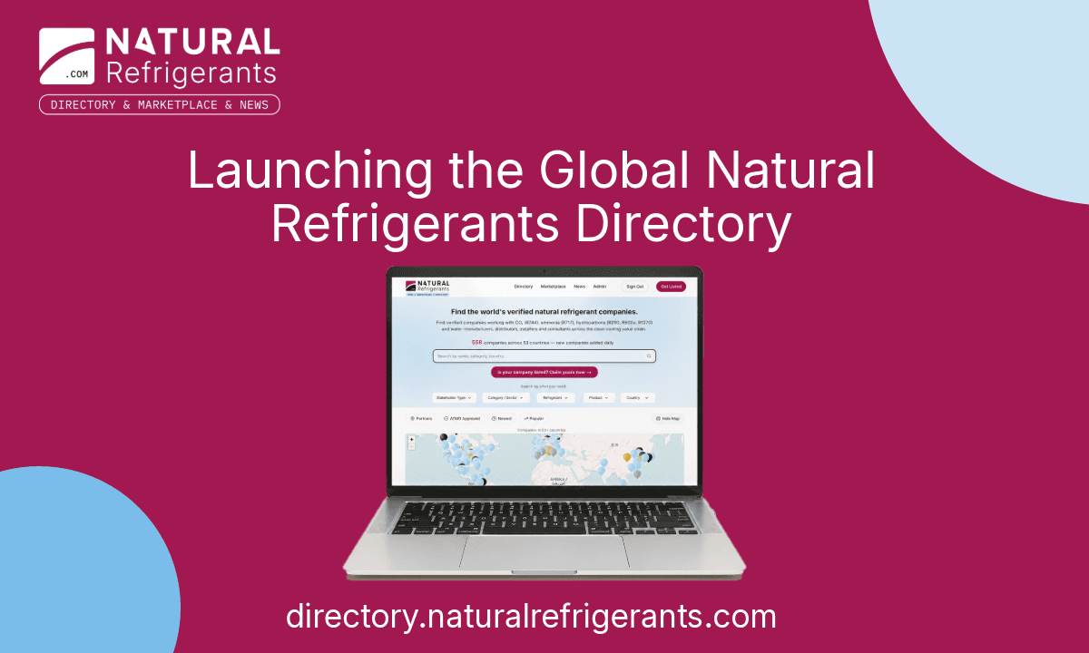 NaturalRefrigerants.com has launched a directory for natural refrigerant products