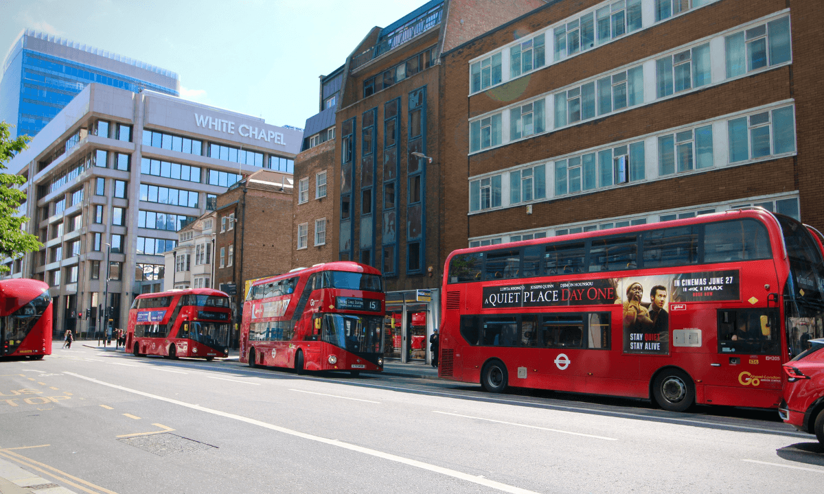 Whitechapel neighbourhood in London where MHI installed its CO2 heat pump