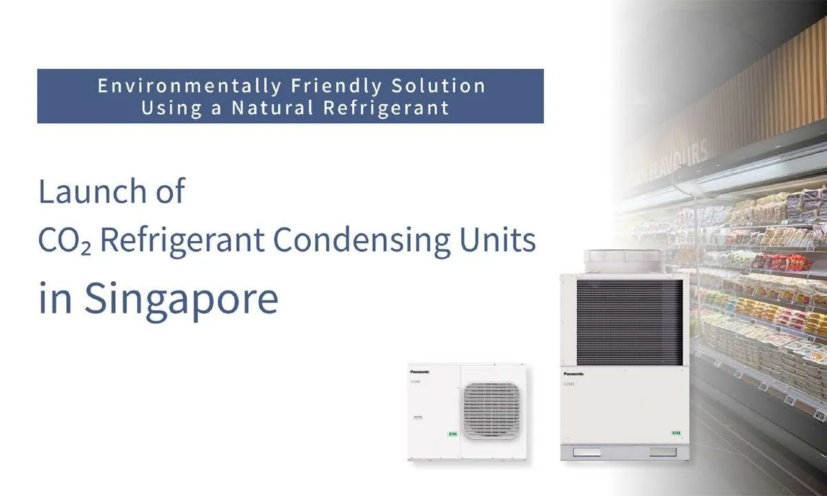 An image of Panasonic's CO2 condensing units.