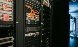 An image of a data center. LU-VE supplied evaporators for a CO2 cooling system for a data center in Paterna, Spain.
